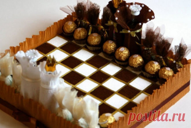 Поделки из конфет своими руками: этапы изготовления + 30 фото — Сделай своими руками