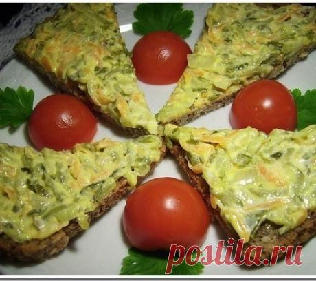 Закуска из жареных соленых огурцов