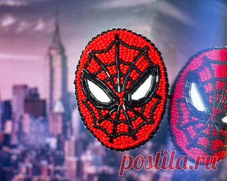 Брошь человек паук из бисера Всё из бисера и о бисере плетём и вышиваем. Учимся плести и вышивать бисером, уроки и техники бисероплетения, мастер классы, схемы для вышивания бисером