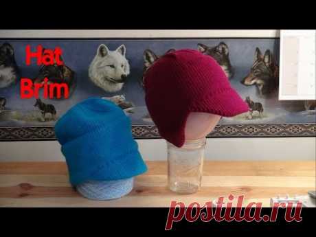 Machine Knit Hat Brim - YouTube