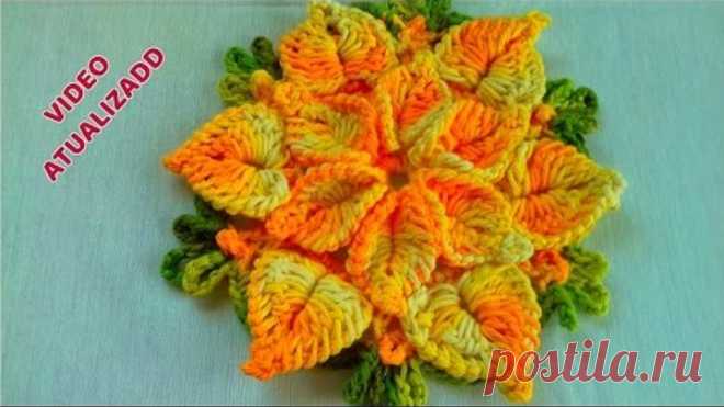 FLOR EM CROCHÊ PARA APLIQUE SIMPLES E FÁCIL,VEJA O PASSO A PASSO COM CRISTINA COELHO ALVES
