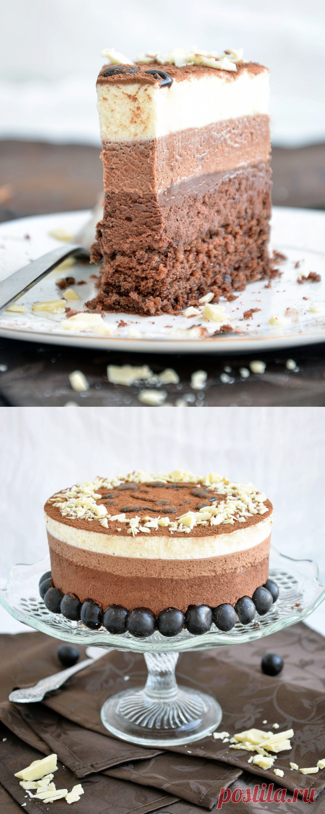 Торт «Три шоколада» | HomeBaked