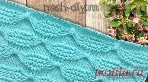 Простой и невероятно красивый узор волнами на спицах &mdash; DIYIdeas