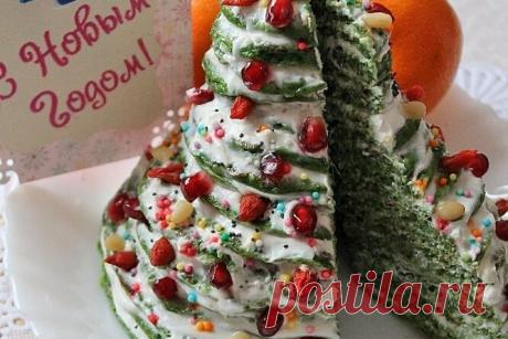 Новогодние панкейки - съешьте елочку!