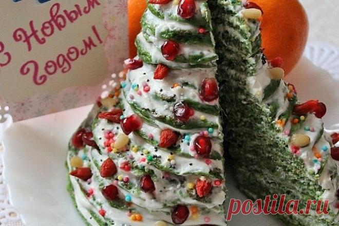 Новогодние панкейки - съешьте елочку!