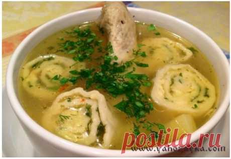 Вкусный гороховый суп рецепт. Гороховый суп с чесночными рулетиками