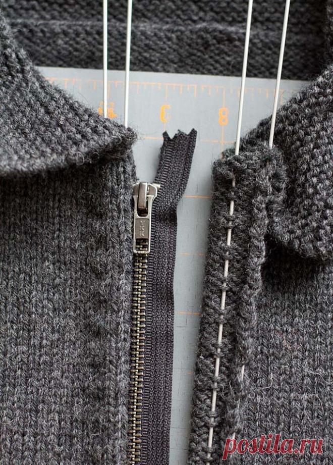 Мастер-класс по вшиванию молнии в трикотажное изделие | Рукоделие