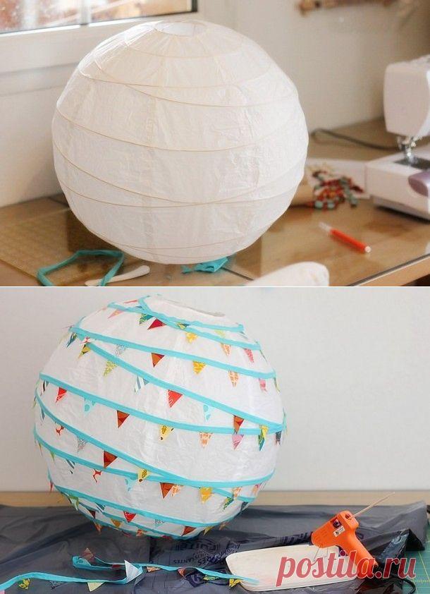 Делаем сами: Декор светильника для детской комнаты