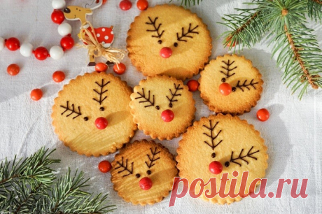 Новогоднее печенье “Рудольф” - DYNASTYOFCHEFS.RU