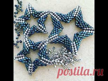 Open Double-Sided Beadwoven Star Tutorial