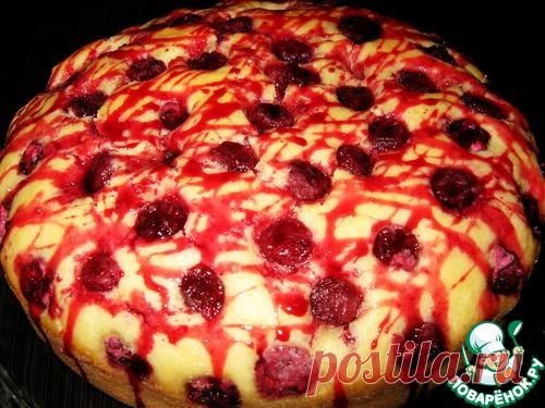 Сдобный пирог с вишней 