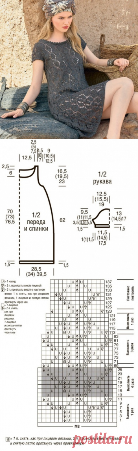 Летнее ажурное платье