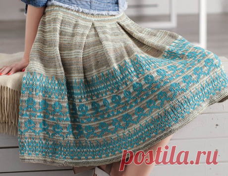 Вязаные юбки-миди крючком и на спицах Схемы и описания вязания крючком и на спицах юбок-миди