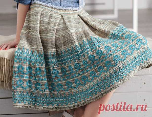 Вязаные юбки-миди крючком и на спицах Схемы и описания вязания крючком и на спицах юбок-миди