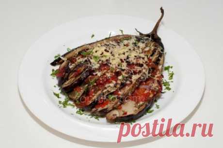 Сочные духовые баклажаны под сыром с овощами и грибами (Синие духи) » Топтуха: Авторские рецепты