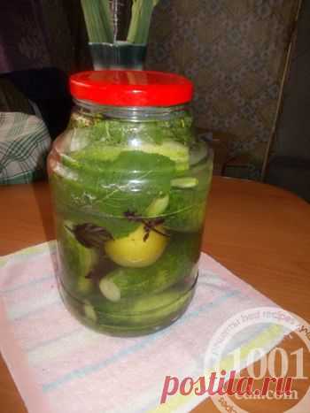 Маринованные огурцы на минералке - Огурцы на зиму . 1001 ЕДА вкусные рецепты с фото!