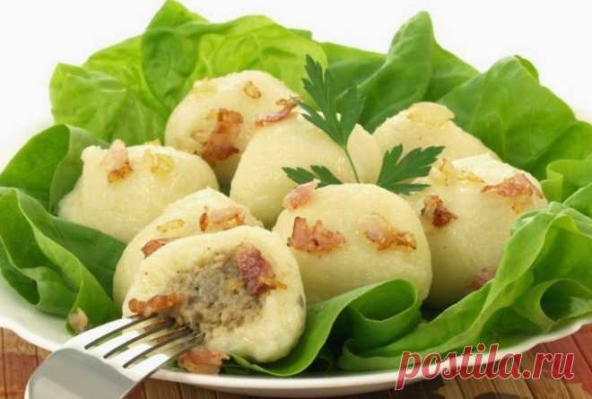 Картофельные галушки с мясом - Счастливый формат