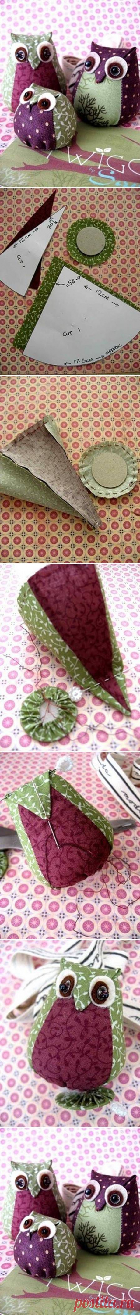 DIY Легко Ткань Сова DIY проекты | UsefulDIY.com