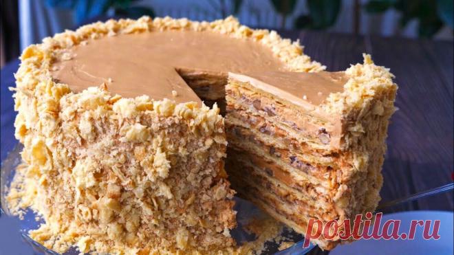 Очень интересная идея для необычной интерпретации стандартного «Наполеона». А еще для тех, кто любит торты «Золотой ключик» или «Киевский». Все что нам нужно: Для теста: Мука 550 гр разрыхлитель 1,5 ч.ложки (с горкой) Маргарин (можно ...