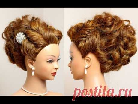 Prom wedding updo for long hair tutorial