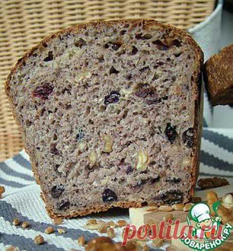 Пшеничный хлеб с орехами и изюмом - кулинарный рецепт