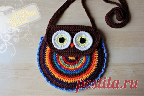 Вяжем сумочку "Сова".

#сумки@knittinglove