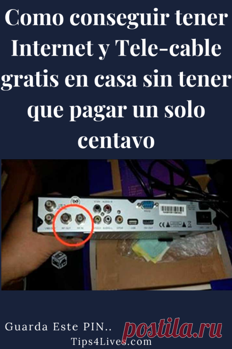 Como conseguir tener Internet y Tele-cable gratis en casa sin tener que pagar un solo centavo. #Tips #Life #vida #Noticias #Telecable #Internet #Tips4Lives  #DIY  #Bienestar