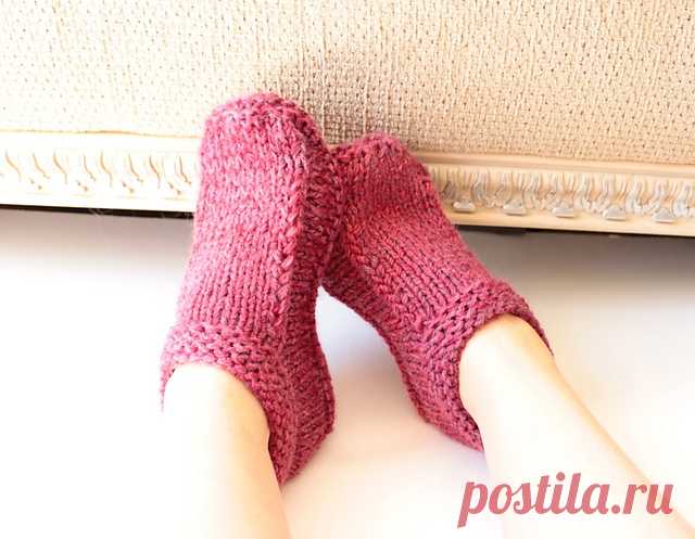 Big Slippers! Работа  и мой Перевод! knitting, crocheting, cooking, spinning and sewing