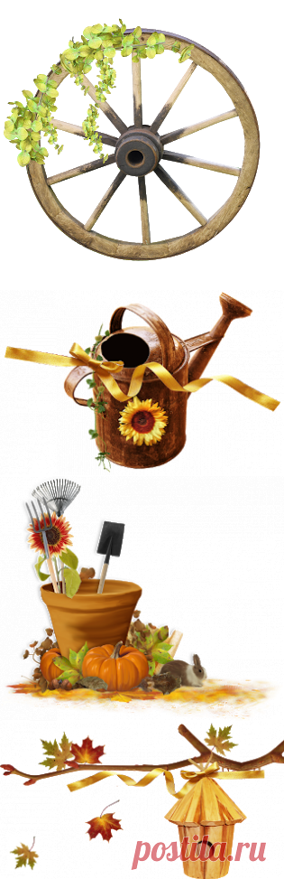 Мир моими глазами...: сад и огород - на прозрачном фоне