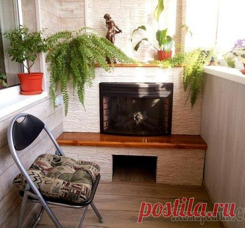 Мой балкон: каминный зал