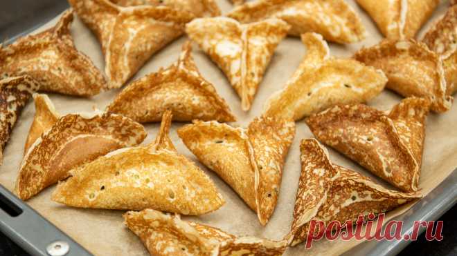 Когда мне хочется особенно вкусных блинчиков, жарю их с одной стороны (делюсь интересным рецептом) | Евгения Полевская | Это просто | Дзен