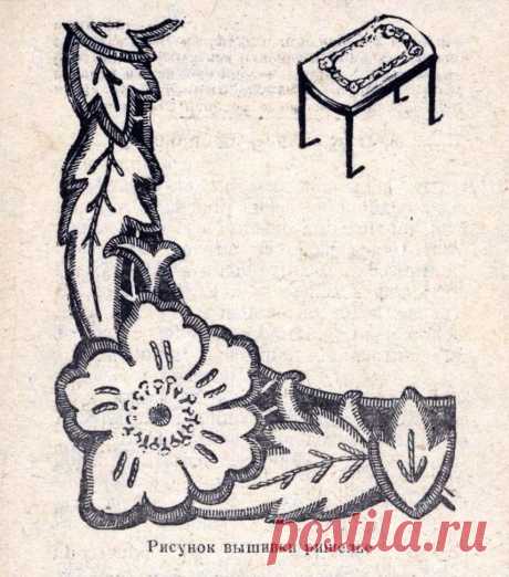 Рисунок вышивки ришелье