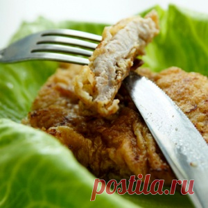 Аппетитный шницель из свинины