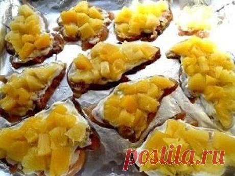 Курица, запеченная с ананасами и сыром » Кулинарные рецепты