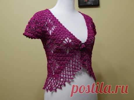 Bolero Bugambilia Crochet parte 3 de 3