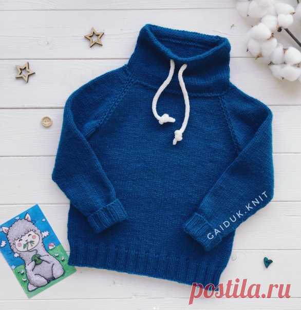 Детский свитер от gaiduk.knit

 реглан сверху;
 пряжа Троицкая «Кроха»;
 спицы номер 4.