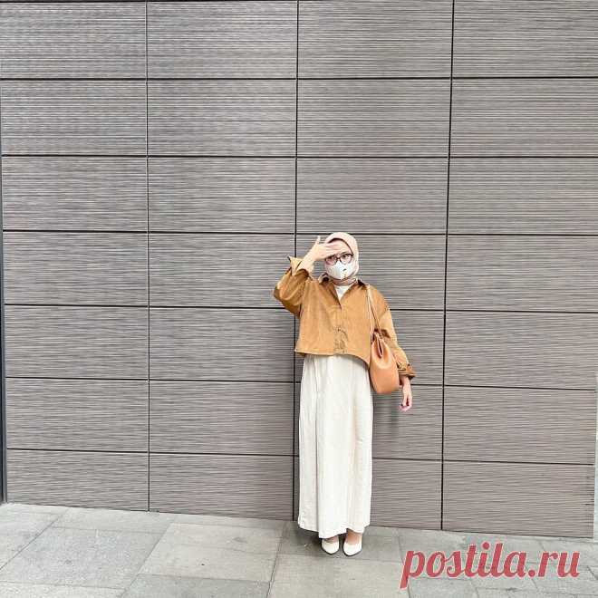 How To Style Earth Tones Hijab Outfit For Fall 2022 - Hijab-style.com