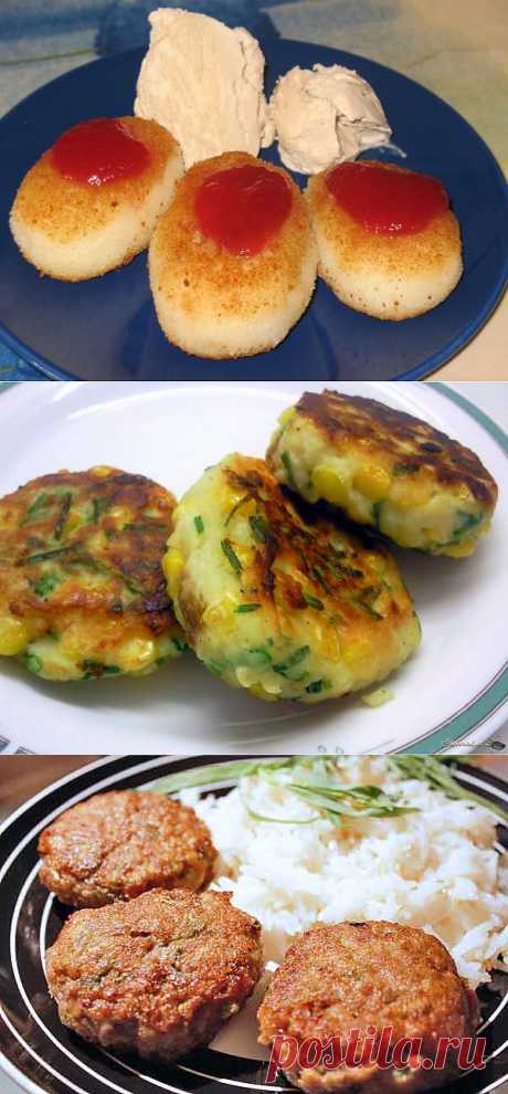 Биточки - самые вкусные рецепты! Рисовые,манные,картофельные, рыбные, мясные биточки..