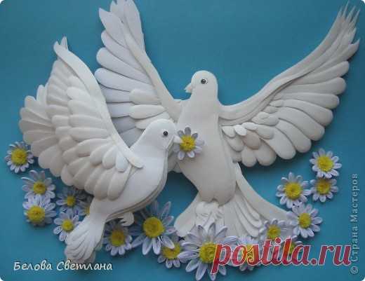 Голуби ко дню любви, семьи и верности | Страна Мастеров