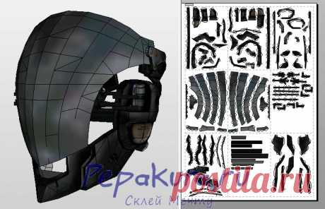Сделать шлем Райдена своими руками | Raiden helmet  template | Pepakura
