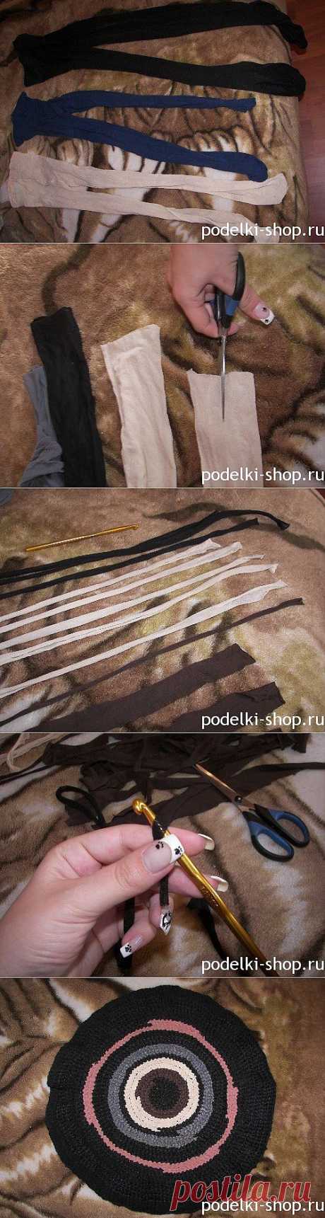 Коврик из капроновых колготок — Мастерам и мастерицам