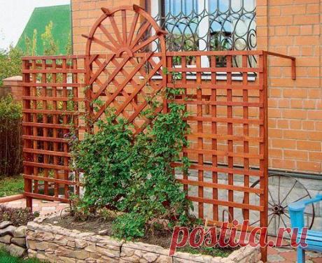 ДЕРЕВЯННЫЙ ТРЕЛЬЯЖ - ОПОРА СВОИМИ РУКАМИ