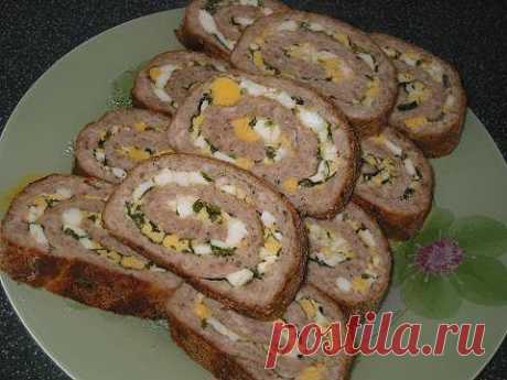 РУЛЕТ ИЗ ФАРША С НАЧИНКОЙ