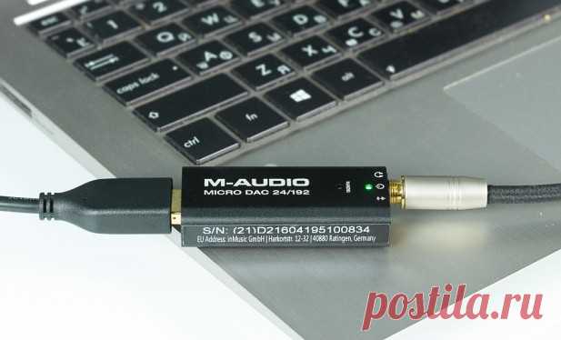 M-Audio Micro DAC 24/192 недорогой миниатюрный USB ЦАП для ноутбука | ProSound