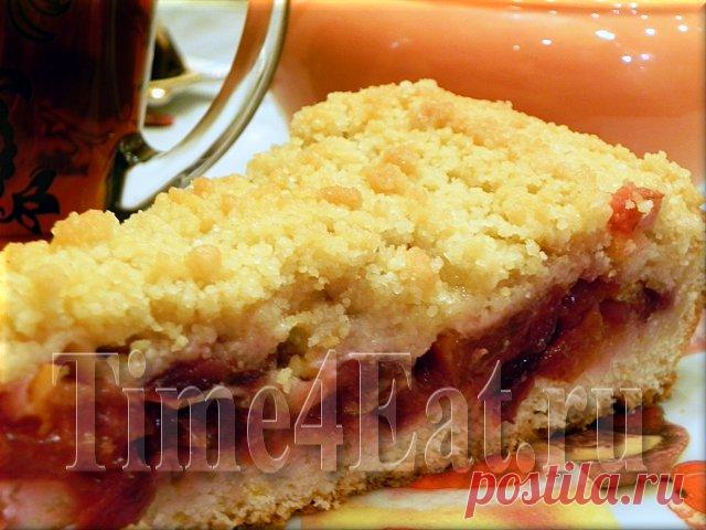 Сливовый пирог со штрейзелем | Пора перекусить!