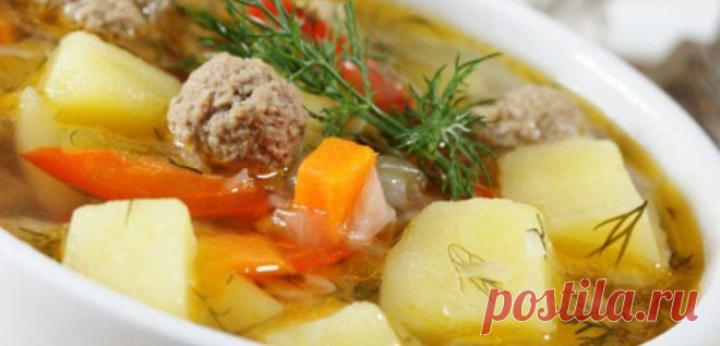 Самый вкусный суп с фрикадельками