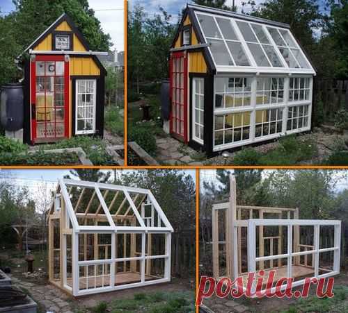 DIY Repurposed Windows Greenhouse / The Owner-Builder Network on imgfave
