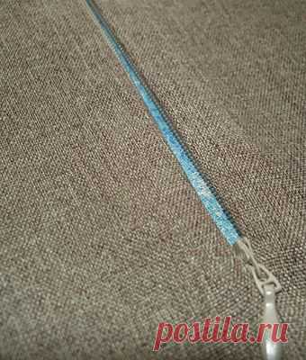 Мастер-класс. Притачивание потайной застежки-молнии