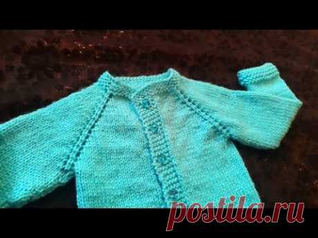 Cardigan Baby Sweater (1 Year Baby) in Urdu/Hindi by Azra Salim