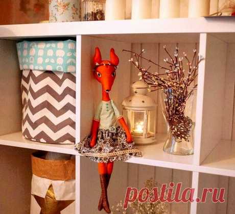 Интерьерная игрушка лиса — DIYIdeas